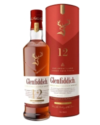 Купить Виски Glenfiddich 12 YO Sherry Cask 43% in Tube (0,7L) в Алматы